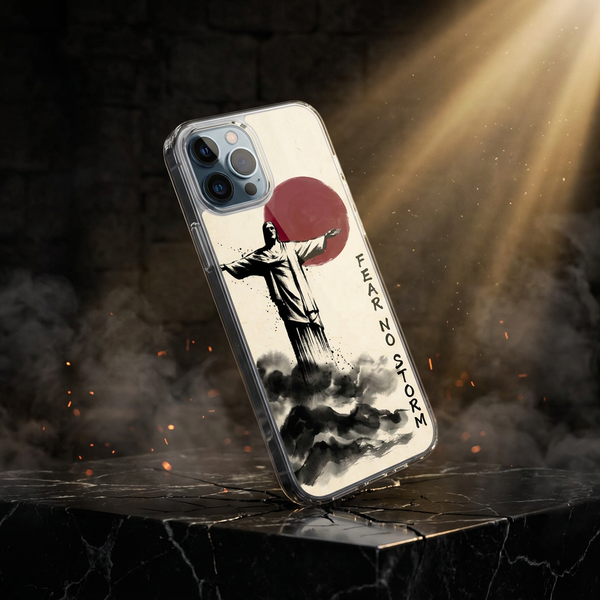 FEAR NO STORM — Christ Phone Case