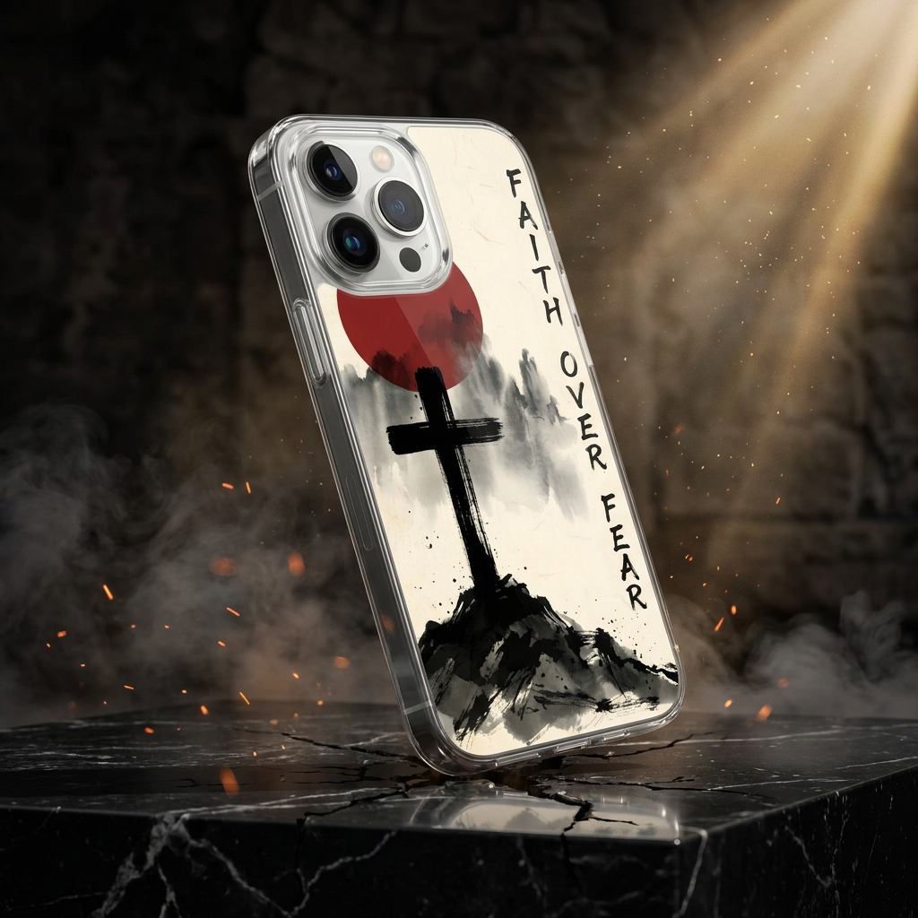 FAITH OVER FEAR — Cross Phone Case